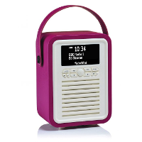 VQ: Retro Mini Digitale DAB+ Tafelradio   Roze