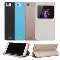 View Window Flip Pu Leather Protective Stand Case Cover For Cubot X16 X17