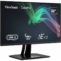 ViewSonic VP3256 4K ledmonitor 2x HDMI, 1x Displayport, USB A, USB B, USB C