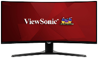 Viewsonic VX3418 2KPC Gaming monitor Energielabel G (A   G) 86.4 Cm (34 inch) 3440 x 1440 Pixel 21:9 1 ms DisplayPort, HDMI, Hoofdtelefoon (3.5 Mm jackplug) VA