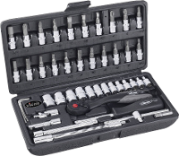 Vigor V2414 Dopsleutelset Metrisch 1/4 (6.3 Mm) 46 delig