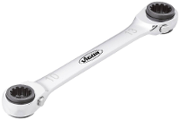 Vigor V3607 V3607 Dubbele ringsleutelratelset Sleutelbreedte (metrisch) 12   13 mm