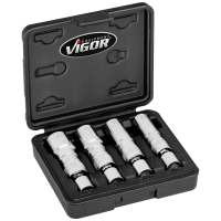 Vigor V7002/4 Bougies dopsleutelset