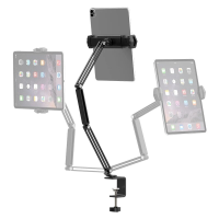 VIJIM HP001 Universele Desktop Tablet Stand Mobiele Telefoon Houder Beugel met C klem Flexibele Lange Arm voor iPad Tabl