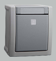 VIKO 90591014 DE Pacific Knop spatwaterdicht Grijs 1 stuk(s)