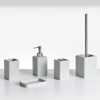 VILCANOTA   Badkameraccessoireset   Grijs   Polyresin