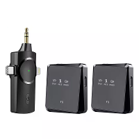VIMAI AP009 2.4Ghz Draadloze Lavalier Microfoon USB C/iP 3 in 1 Ontvanger Ruisonderdrukkende Microfoon 26U Batterijduur