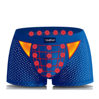 Vindkan Mens Magnet Antibacterial Health Modal U Convex Pouch Mesh Breathable Boxers Underwear
