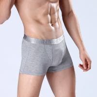 Vindkan Mens Magnet Therapy Breathable U Convex Pouch Health Care Modal Boxers Casual Underwear
