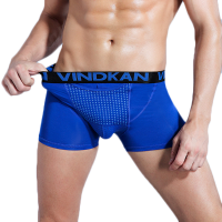 Vk Breathable Mesh Crotch Hole U Convex Magnetotherapy Boxers Underwear For Men