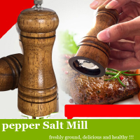 Vintage Wooden Oak Pepper Salt Mill Grinder Spice Pepper Seasoning Manual Mill