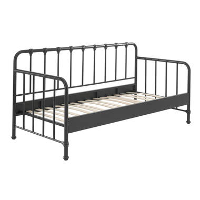 Vipack Bedbank Bronxx   zwart   90x200 cm   Leen Bakker