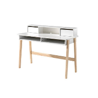 Vipack kinderbureau Kiddy met opzet   wit   120x55x90 cm   Leen Bakker