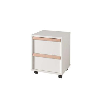 Vipack rolcontainer voor bureau London   wit   59,7x48,1x40 cm   Leen Bakker