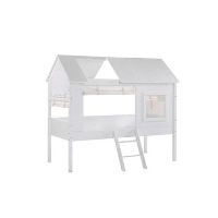 Vipack set gordijntjes Charlotte   wit   200x40x265 cm   Leen Bakker