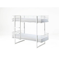 Vipack stapelbed Oscar metaal   wit   166x104x205 cm   Leen Bakker