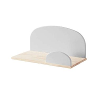 Vipack wandplank Kiddy   grijs   45 cm   Leen Bakker