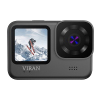 VIRAN V9 4K 60FPS WiFi Anti shake Actiecamera met Afstandsbediening Dubbel Kleurenscherm Duiken Fietsen Waterdichte Spor