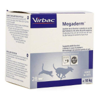 Virbac Megaderm Monodosering   hond & kat tot 10 kg/ 28 zakjes 1 verpakking