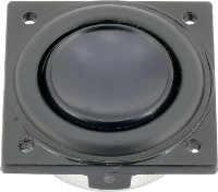 Visaton BF 32 S WP   8 Ohm 1.3 Inch 3.2 Cm Breedband luidspreker 8 Ω Zwart Aluminium membraan