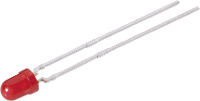 Vishay TLHY 4405 Bedrade LED Geel Rond 3 mm 11 mcd 60 ° 30 mA 2.4 V