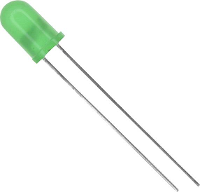 Vishay TLHG6400 Bedrade LED Groen Rond 5 mm 10 mcd 60 ° 30 mA 2.4 V