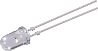 Vishay TLHK 5100 Bedrade LED Rood Rond 5 mm 320 mcd 9 ° 30 mA 1.9 V