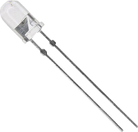 Vishay TLHK5100 Bedrade LED Rood Rond 5 mm 1.4 Cd 18 ° 30 mA 2 V