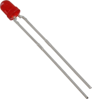 Vishay TLUR4400 Bedrade LED Rood Rond 3 mm 15 mcd 60 ° 20 mA 2 V
