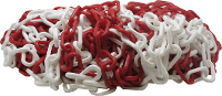 VISO CBR801SBS Afzetketting Rood, Wit Polypropyleen 25 m