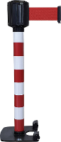 VISO RXLO1100RBRE LO3 Afzetpaal Staat zelfstandig op de grond Riem  of kettinglengte 10 m (Ø x h) 80 mm x 111 cm