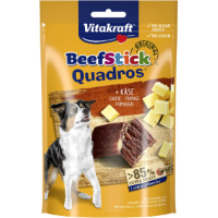 Vitakraft Beefstick Quadros met kaas hondensnack (70 g) 2 verpakkingen
