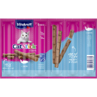 Vitakraft Catstick Classic met zalm kattensnack 2 x 6 sticks