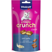 Vitakraft Crispy Crunch Classic met zalm kattensnack (60 g) 8 verpakkingen