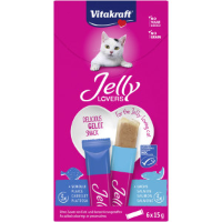 Vitakraft Jelly Lovers met zalm & schol kattensnack (6 x 15 g) 1 verpakking