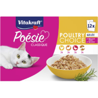 Vitakraft Poésie Classique Poultry Choice in gelei natvoer kat (12 x 85 g) 3 verpakkingen (36 x 85 g)