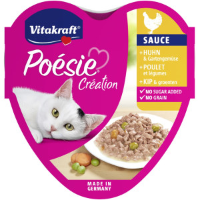 Vitakraft Poésie Création met kip en groenten in saus natvoer kat (15 x 85 g) Per verpakking