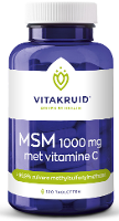 Vitakruid MSM 1000 mg > 99,9% zuiver + vitamine C