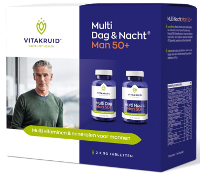 Vitakruid Multi Dag & Nacht Man 50+ 100% Vegan 2 x 90