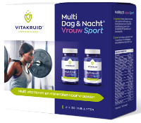 Vitakruid Multi Dag & Nacht Vrouw Sport 100% Vegan 2 x 30