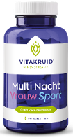 Vitakruid Multi Nacht Vrouw Sport 100% Vegan Tabletten