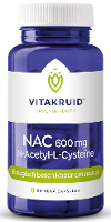 Vitakruid NAC 600 mg N Acetyl L Cysteïne 60