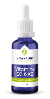 Vitakruid Vitamine D3 & K2 (MenaQ7®) met druppelpipet 30