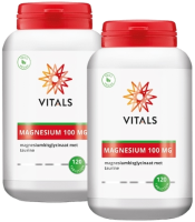 Vitals Magnesium Bisglycinaat 100mg Tabletten Duoverpakking
