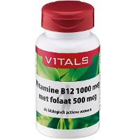 Vitals Vitamine B12 1000mcg + Folaat 500mcg Zuigtabletten