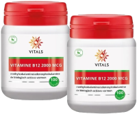 Vitals Vitamine B12 2000mcg Zuigtabletten Duoverpakking