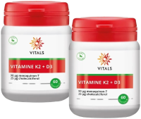 Vitals Vitamine K2 + D3 Softgels Duoverpakking