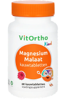VitOrtho Kind Magnesium Malaat Kauwtabletten