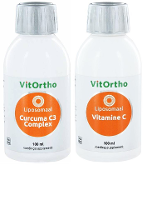 VitOrtho Liposomaal Curcuma C3 Complex + Vitamine C Combivoordeel