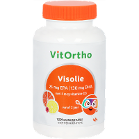 VitOrtho Visolie 25 mg EPA | 130 mg DHA Kind Kauwcapsules